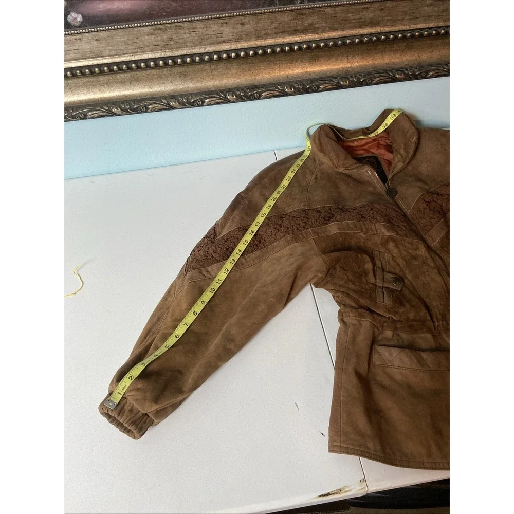 Winlit Western Jacket Womens Leather Small Brown Cowgirl - Picture 5 of 7